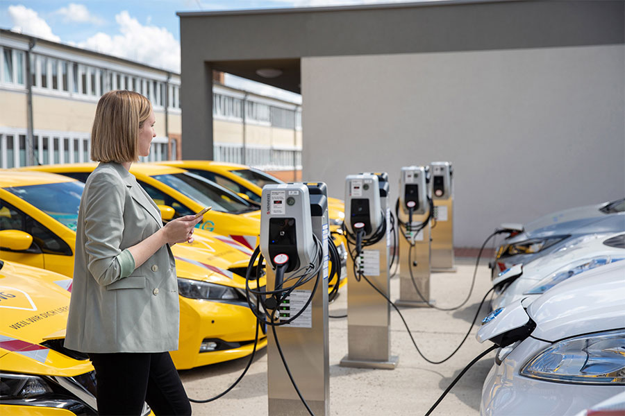 E-Fahrzeuge eignen sich besonders gut für ein Carsharing-Konzept im Fuhrpark