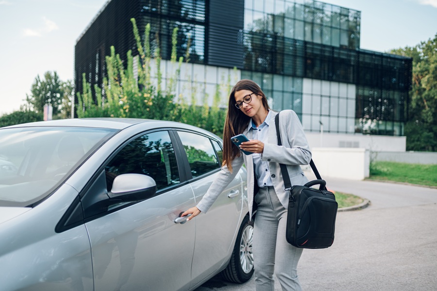 One employee uses a company car for employee mobility.